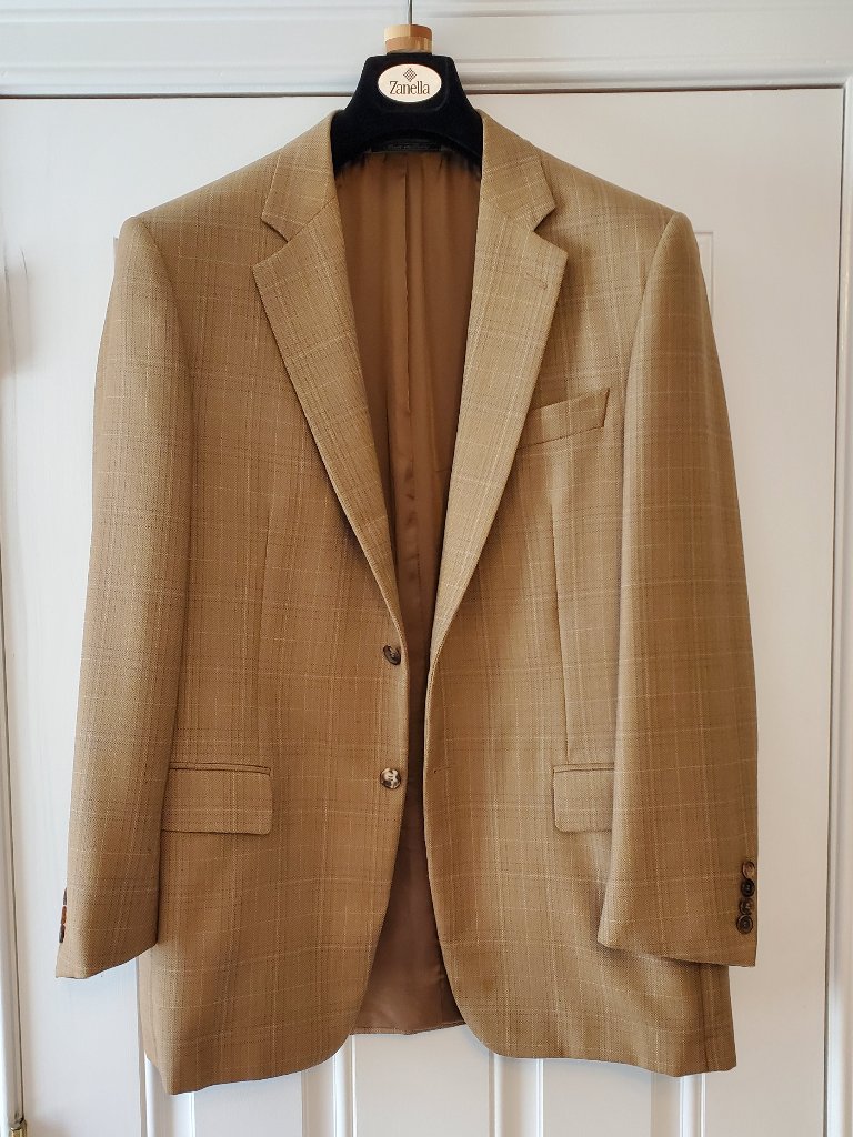 Zanella Sport Coat - 40r - 100% Wool - Made In Italy
